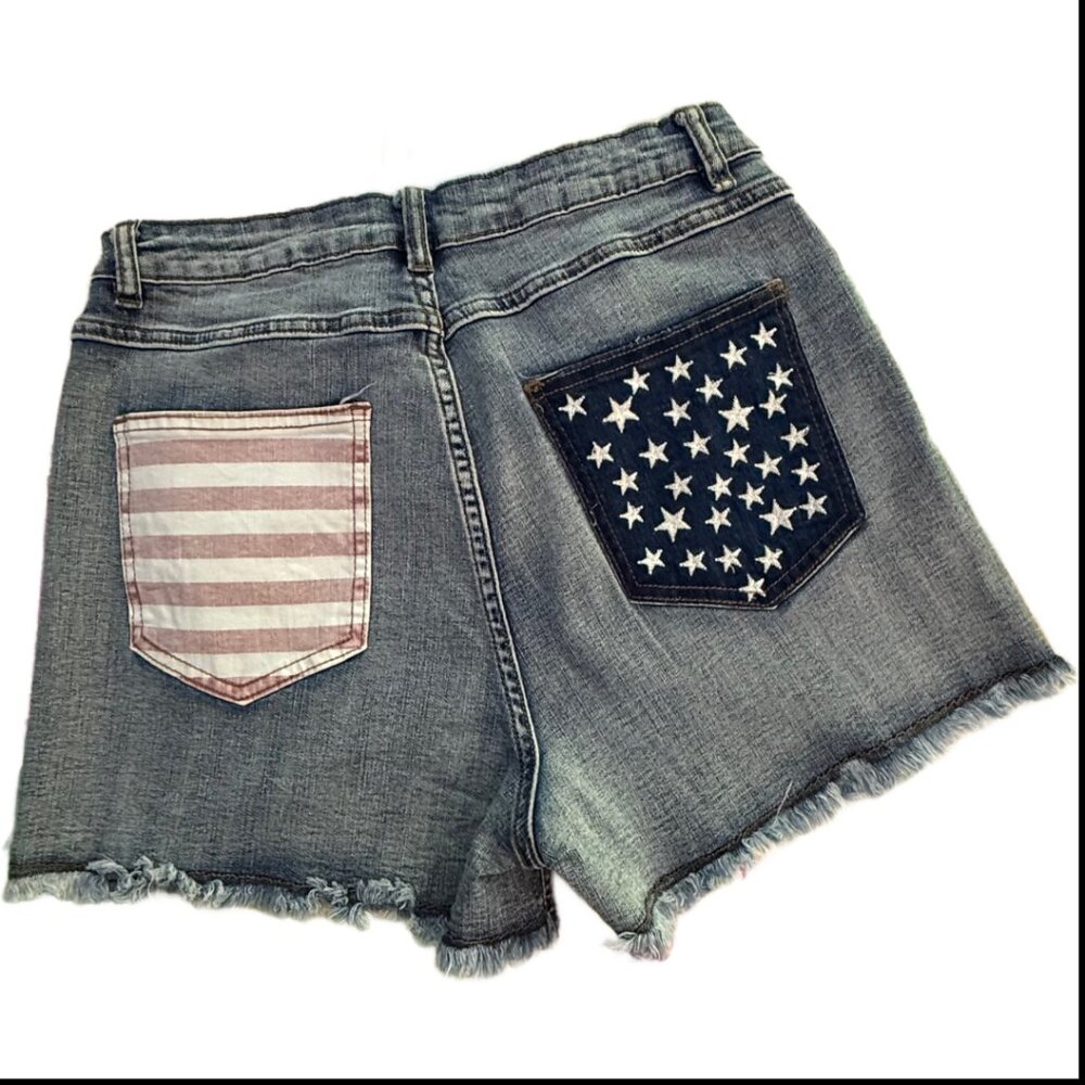 🆕Saints & Hearts “ Delaware “ Star Spangled Banner Shorts Size L - Picture 2 of 7